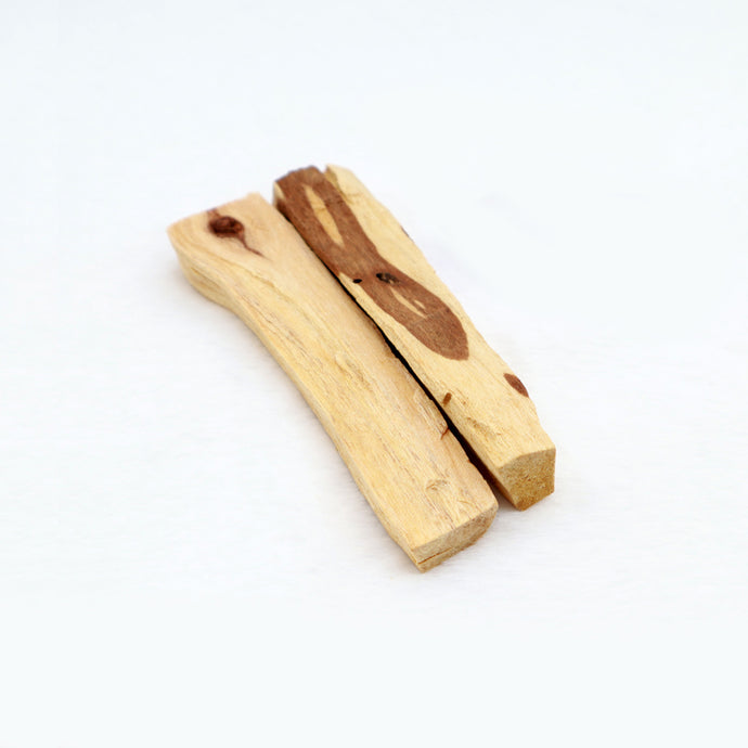 Palo santo are sacred wooden sticks that smell sweet when you burn them